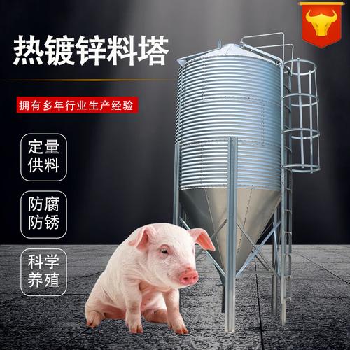厂家定制大容量养猪畜牧设备猪场鸡场饲料储存罐饲料塔镀锌板料塔